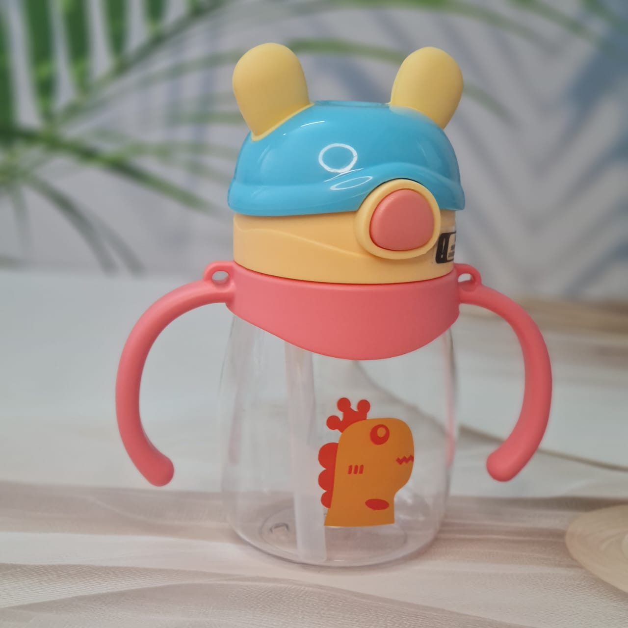 plastic water bottle for kids, kids water bottle with straw, toddler water bottle with handles, spill-proof water bottle for children, animal water bottle, fish water bottle, car water bottle, bunny water bottle, BPA-free water bottle, safe water bottle for toddlers, easy to clean kids water bottle, portable water bottle for kids, children's drinkware, usmile toys, kids accessories, hydration for children, cute water bottle for kids.